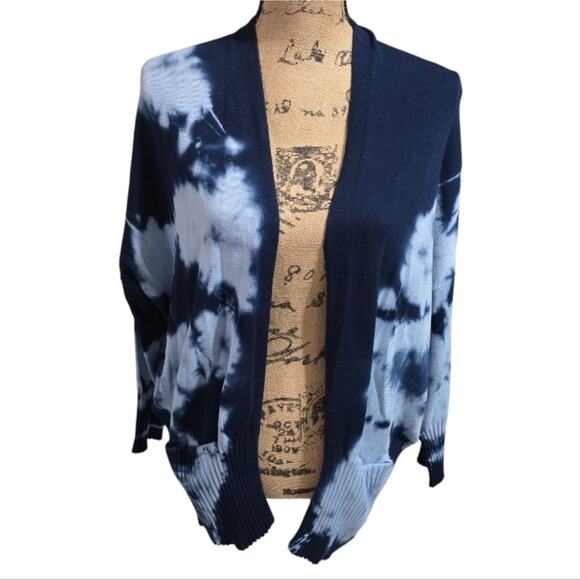 WILLIAM RAST™ Women's Amina‎ Tie-Dye Open Front Cardigan Size XL - Picture 3 of 10